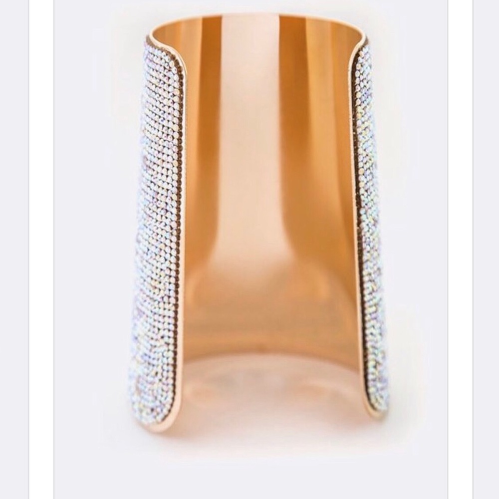 Jewelry House | Diamond Rhinestone Half Arm Cuff - Picture 2 of 2